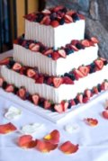 simple square wedding cake